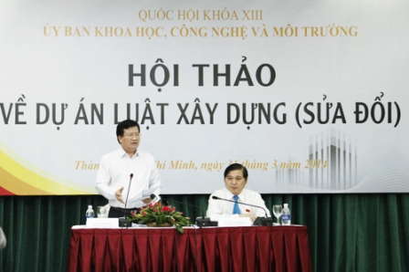 Hội thảo về Luật Xây dựng (sửa đổi) 